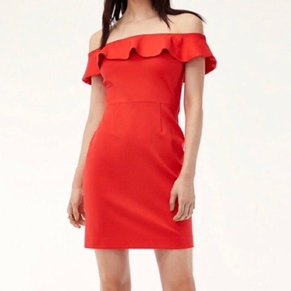 Babaton Aritzia Red Emry Mini Dress